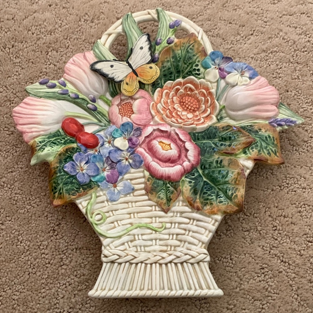 Fitz and Floyd Floral decorative plate